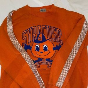 Vintage Rhinestone Strip Syracuse Sweatshirt